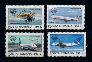 [100775] Romania 1994 Aviation aircrafts Airmail set MNH