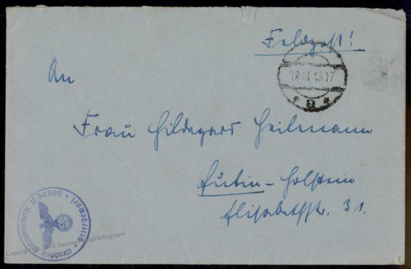 Germany WWII UBoot U389 Submarine Feldpost Commander Heilman SIGNED LETTER 78050