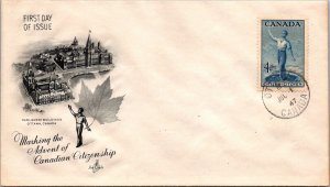 Canada 1947 FDC - Advent Of Canadian Citizenship - Artcraft - Ottawa - F78794