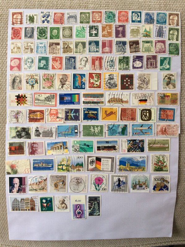 German 100+ stamps - Lot J