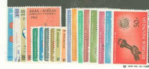 Indonesia #593-6/600-15  Single (Complete Set)