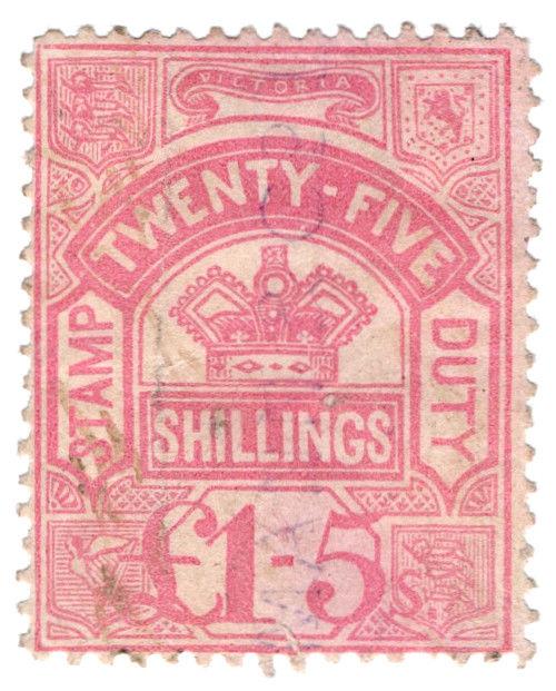 (I.B) Australia - Victoria Revenue : Stamp Duty £1 5/-