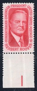 1269 5 cents Herbert Hoover (1965) Stamp Mint OG NH VF