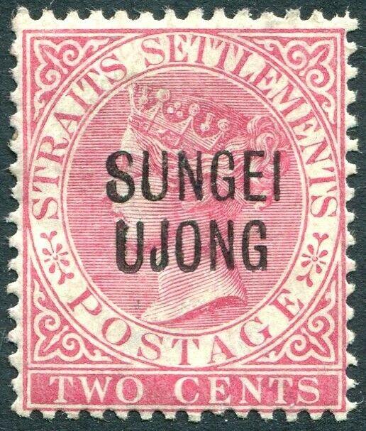 SUNGEI UJONG-1887 2c Pale Rose Sg 42 MOUNTED MINT V31421