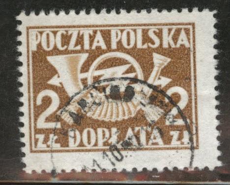 Poland Scott j107  Used 1946-49 Postage due