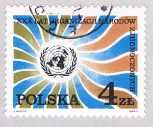 Poland 2110 Used UN Emblem 1975 (BP41402)