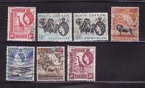 Kenya, Uganda, Tanzania 104-110 U Queen Elizabeth II