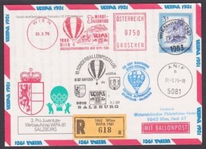 AUSTRIA 1979 Balloon flight cover..........................................A2485