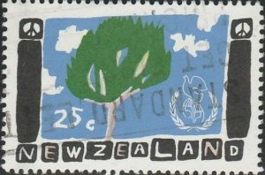 New Zealand, #844 Used  From 1986,   CV-$0.25