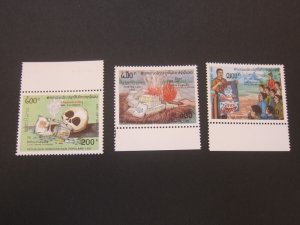 Laos 1993 Sc 1127-29 set MNH