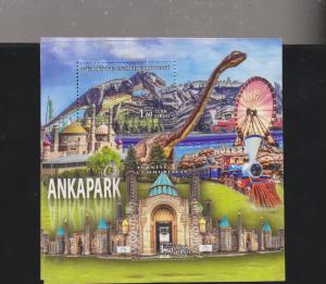 O) 2017 TURKEY, CENTER OF TOURISM AND FUN ANKAPARK, ROBOT DINOSAUR, SOUVENIR MNH