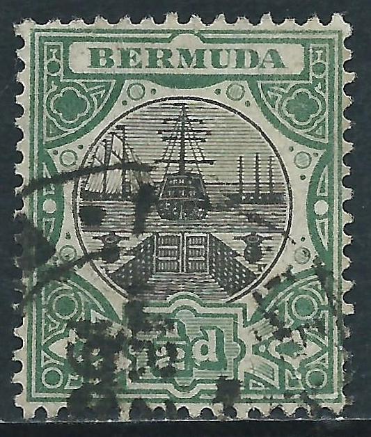 Bermuda, Sc #28, 1/2d Used