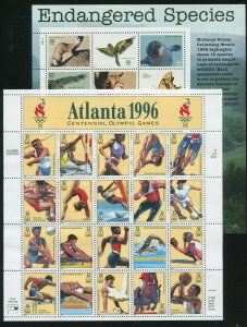 US 1996 Commemorative Year Set Stamps From Year Book WITH Mounts