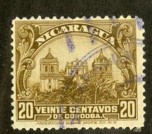 NICARAGUA 358 USED SCV $5.50 BIN $2.20 ARCHITECTURE