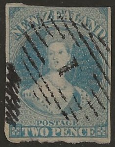 New Zealand 8 1858 2p fine used