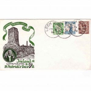 Ireland Eire 1956 Staehle St Patricks Day Cover Sc 65 84 69 Ferricarrig Castle