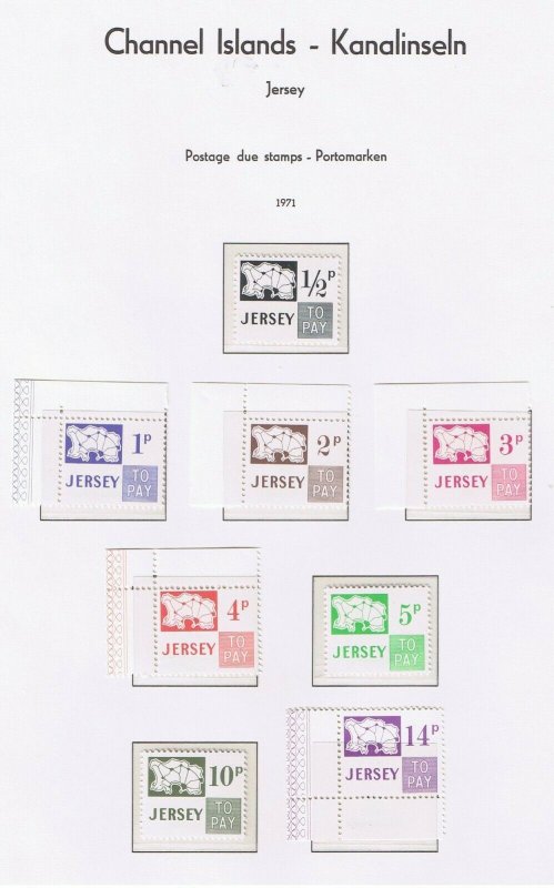 Jersey #J1-J46  MNH OG   Postage Due Complete