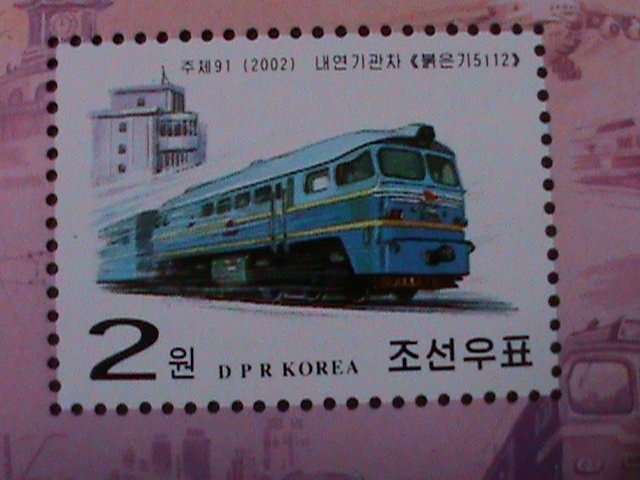 ​KOREA-2002-SC#4208a LOCOMOTIVE TRAIN -MNH--S/S-VERY FINE WE SHIP TO WORLDWIDE