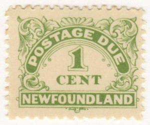 Newfoundland #J1a MH postage due