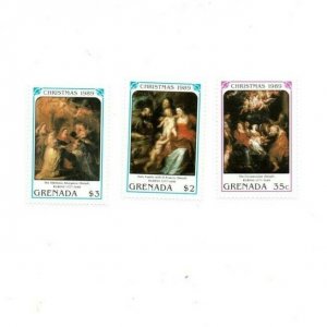 Grenada - 1989 - Christmas Rubens - Set Of 3 Stamps - MNH