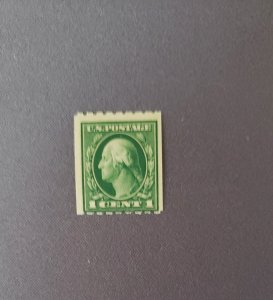 410, Washington Green Coil, Mint OGNH, CV $15.00