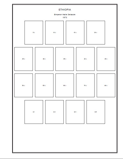 ETHIOPIA STAMP ALBUM PAGES 1894-2011 (180 PDF digital pages)