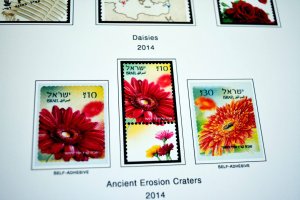 COLOR PRINTED ISRAEL [+TABS] 2011-2020 STAMP ALBUM PAGES (81 illustrated pages)