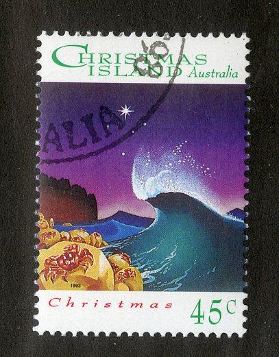 CHRISTMAS ISLAND 355 USED SCV $1.25 BIN $0.50 MARINE LIFE