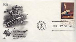 United States, First Day Cover, U.P.U. Universal Postal Union, Art