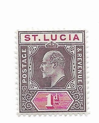 St. Lucia #44 MH - Stamp - CAT VALUE $6.50