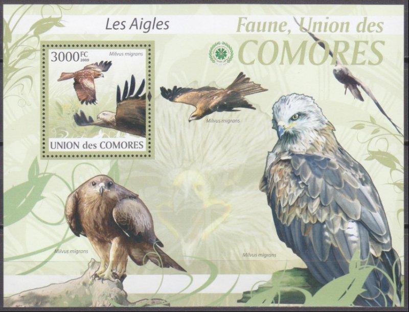 2009 Comoro Islands 2423/B520 Birds / Falcon 15,00 €
