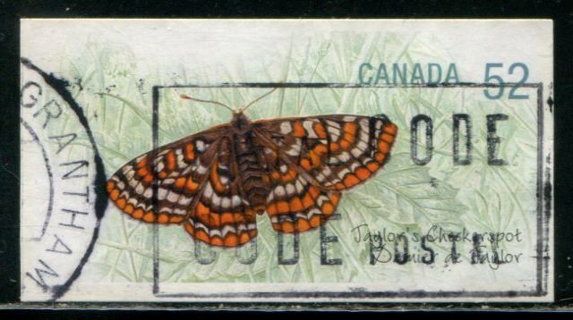 2287 Canada 52c Taylor's Checkerspot Butterfly SA, used