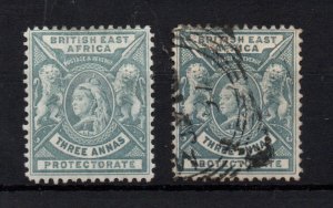 British East Africa QV 1896 3A grey fine mint & good used SG69 WS30899
