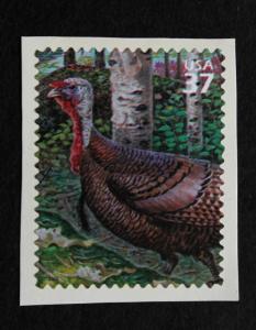 US #3899g ERROR / EFO MNH Single Color Shift  Wild Turkey  2005