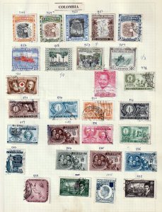 COLOMBIA Old/Mid M&U Collection on Pages (Aprx 250+Items) Goy 3194