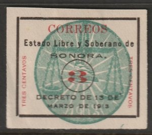 Mexico 1913 Sc 337 MNGAI(*)