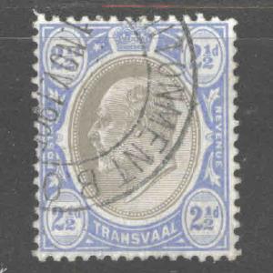 Transvaal Scott 271 Used 1904 KEVII stamp wmk 3 CV$10