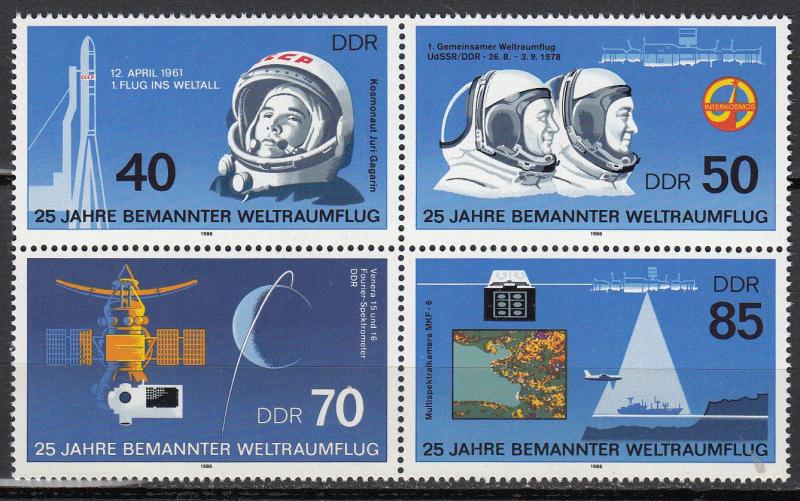 East Germany - 1986 Space Sc# 2531a - MNH (410)