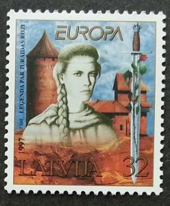Latvia Legend And Tales About 1997 Sward Castle (stamp) MNH