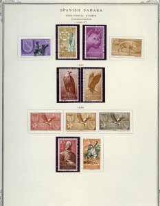 SPANISH  SAHARA SELECTION II MINT HINGED  AND NEVER HINGED STAMPS