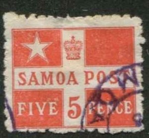 Samoa SC 23 Flag design 5p used p11-1/2x12