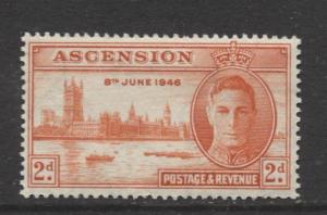 ASCENSION- Scott 50 - Peace Issue -1946 - MVLH - Single 2d Stamp