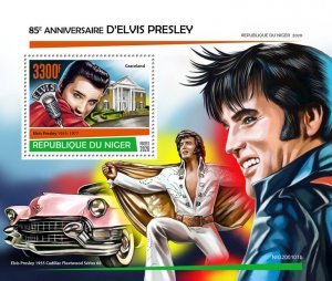 NIGER - 2020 - Elvis Presley - Perf Souv Sheet - Mint Never Hinged