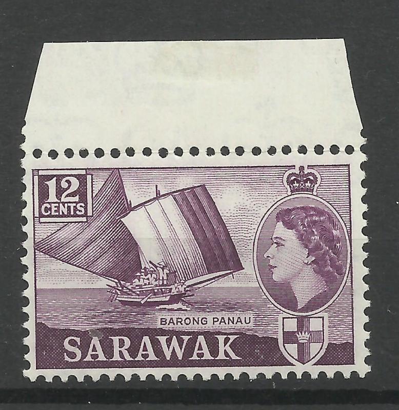 Sarawak 1955, Sg 194, 12c Plum, Unmounted Mint. [1446]