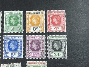 LEEWARD ISLANDS # 133-147-MINT/HINGED---COMPLETE SET---1954