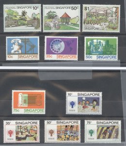 Singapore #325-335 Mint (NH) Single (Complete Set) (Flora)