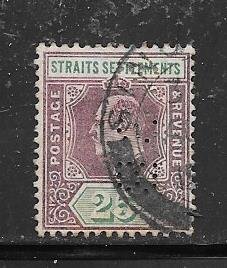 Straights Settlements #117  25p    George V (U) CV $40.00