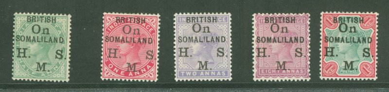 Somalia (Italian Somaliland) #O1-O5 Unused Single (Complete Set)
