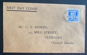 1944 Guernsey Channel Islands German Occupation England First Day Cover Locally