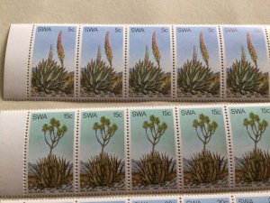 Aloe Plants South West Africa 1981 mint never hinged stamps strips A10475